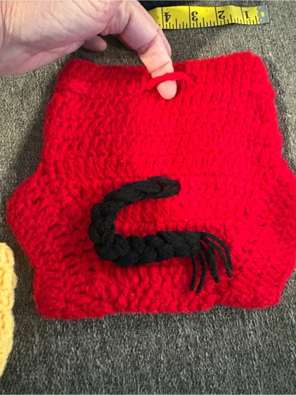 Baby Mickey handmade knit Crochet Costume Set - photo shoot/costume